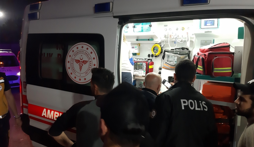 Motosikletle tek teker kazası: 2 yaralı