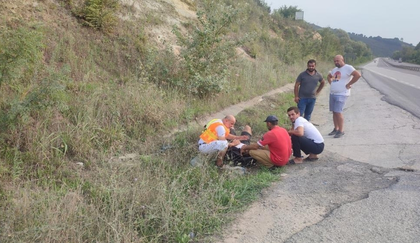 Motosikletli ölümden döndü