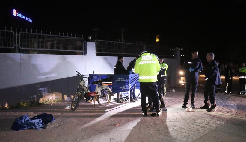 Motosikletten düşen şahıs kurtarılamadı