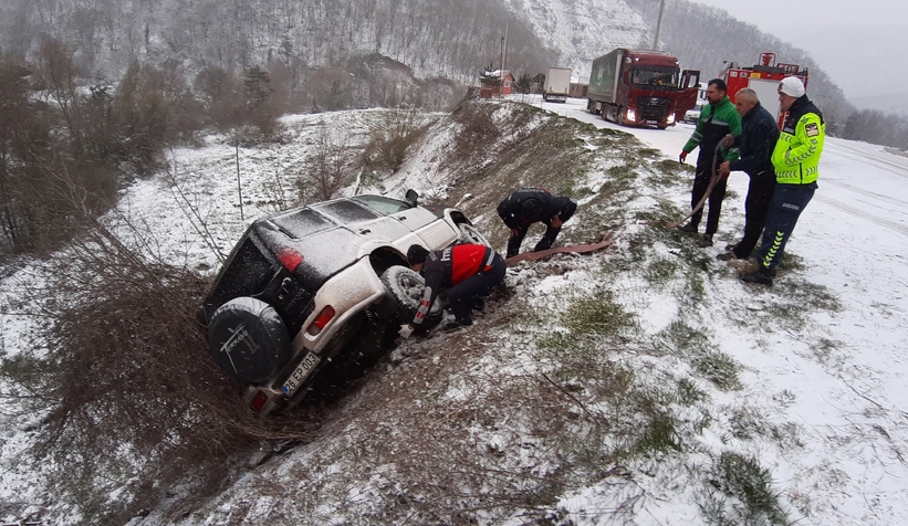 Mudurnu Akyazı yolunda kaza