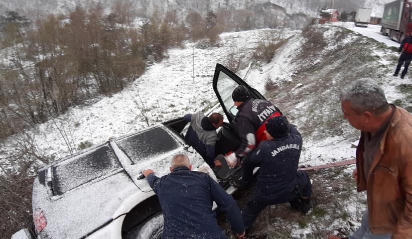 Mudurnu Akyazı yolunda kaza