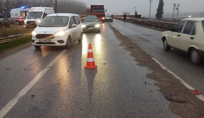 Mudurnu Köprüsünde feci kaza 3 yaralı