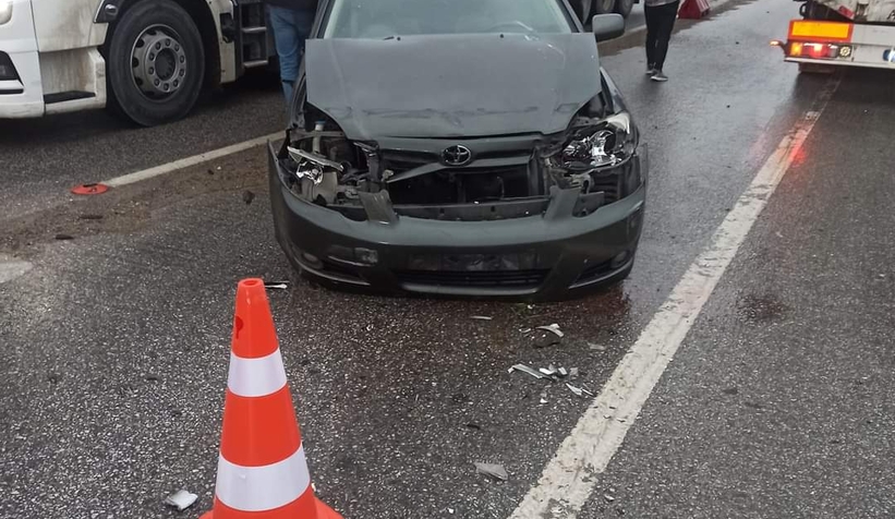 Mudurnu Köprüsünde feci kaza 3 yaralı