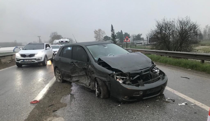 Mudurnu Köprüsünde feci kaza 3 yaralı