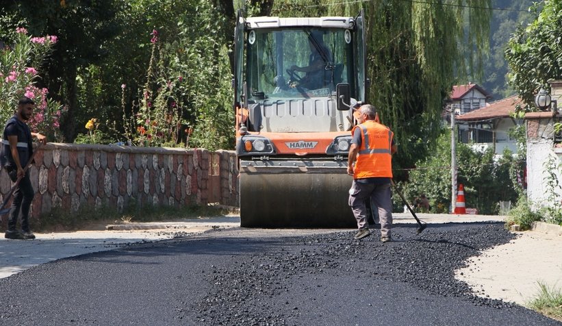 Muhtar asfaltı görünce kurban kestirdi
