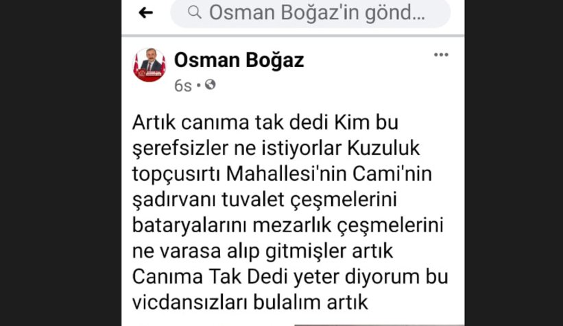 Muhtarın canına tak etti; Kim bu şerefsizler