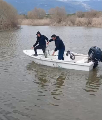 Nehir ve göletlerde ağlara el konuldu