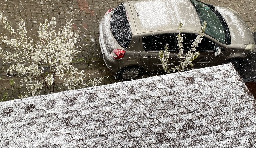 Nisan ayında kar yağdı; Sakarya beyaza büründü