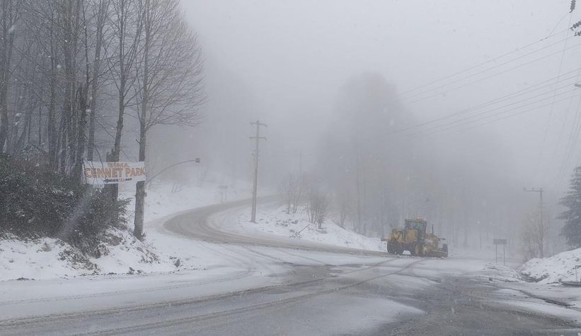 Nisan'da kar yağdı