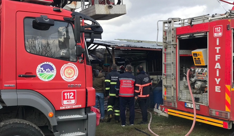 Odunluktaki kalorifer kazanı patladı