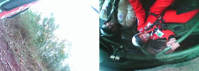 Off-Road şampiyonasında feci kaza kamerada