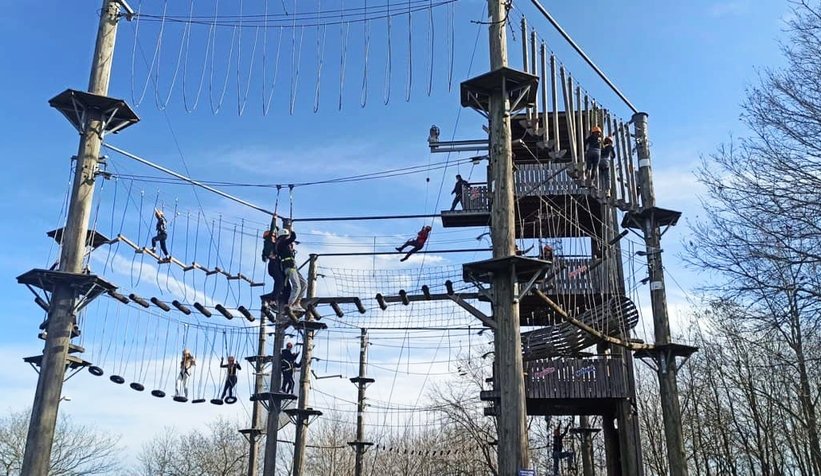 Öğrenciler Macera Park'ta özgüven bilinci kazanıyor
