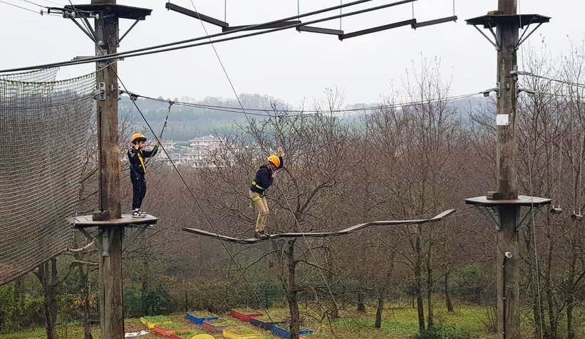 Öğrenciler Macera Park'ta özgüven bilinci kazanıyor