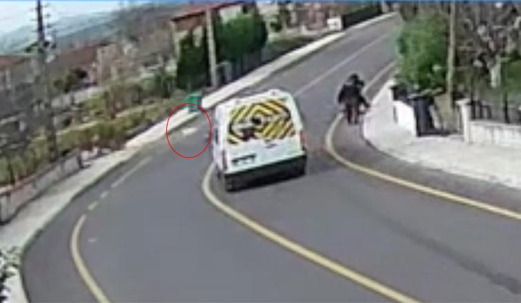 Okul servisi köpeği ezip böyle kaçtı