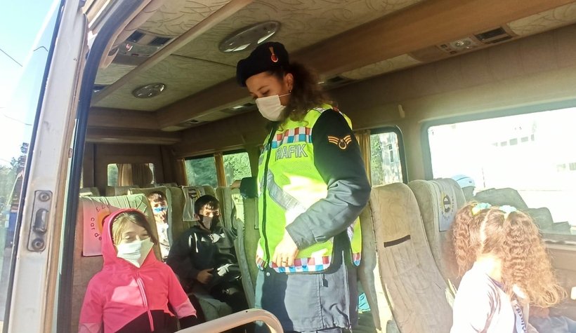 Okul servisleri denetlendi