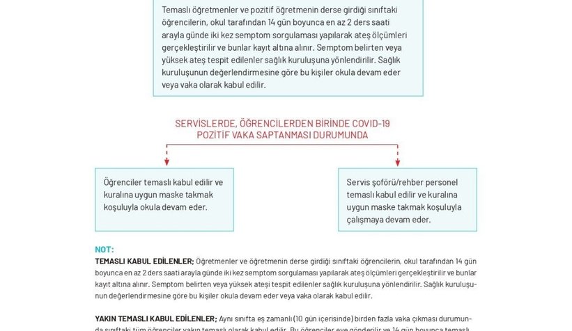 Okullarda pozitif vaka çıkarsa ne olacak