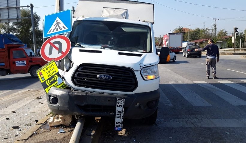 Ormanköy Kavşağı'nda kaza