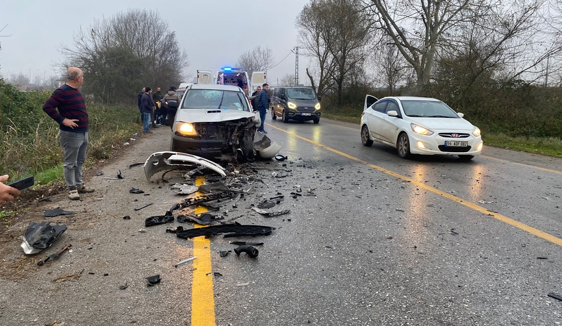 Ormanköy yolunda zincirleme kaza