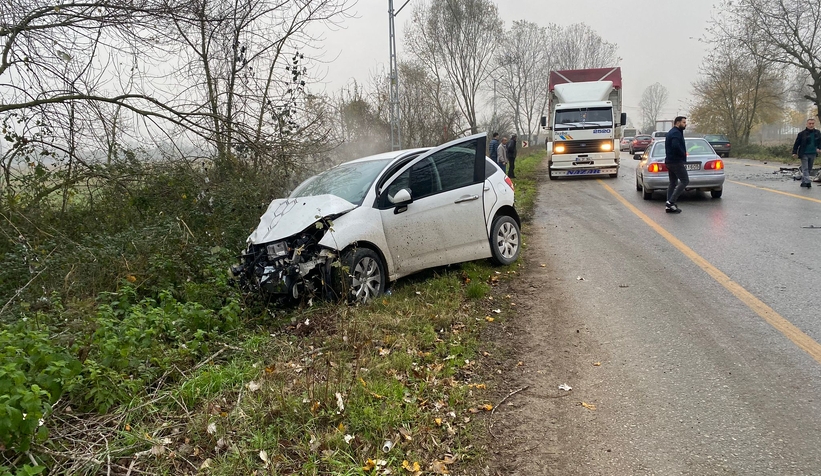 Ormanköy yolunda zincirleme kaza
