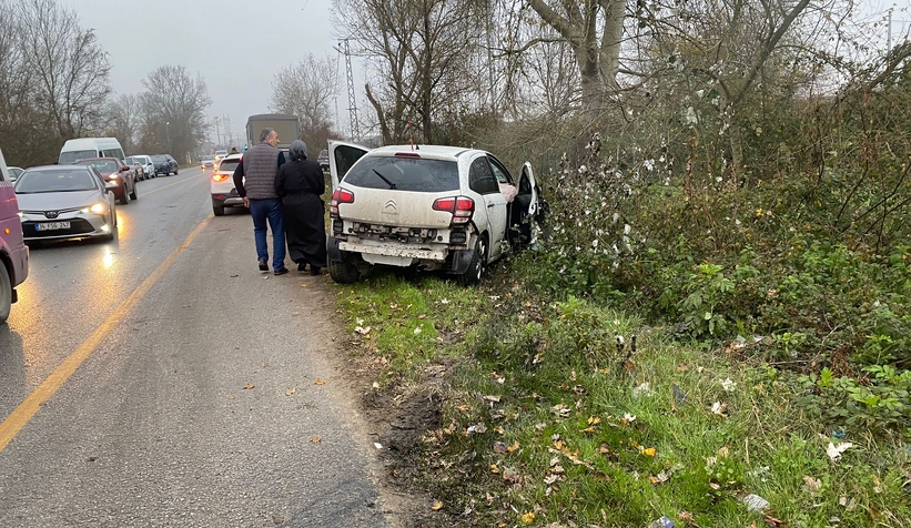Ormanköy yolunda zincirleme kaza