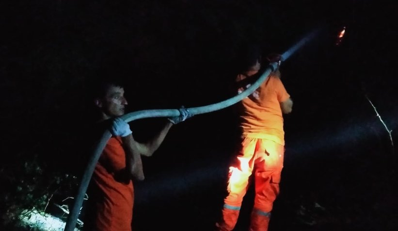 Ormanları söndürmek için canla başla çalışıyorlar