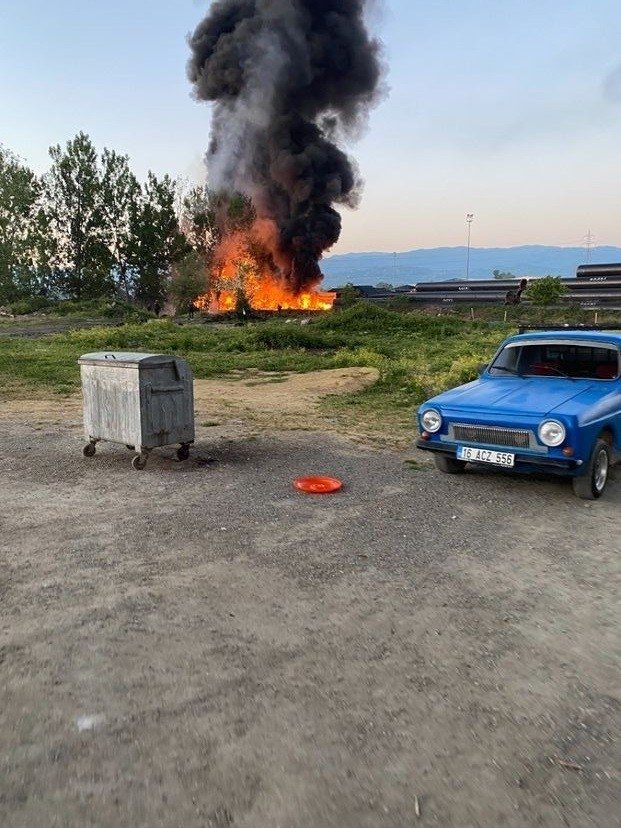 OSB'de sabah saatleri; Alevler yükseldi