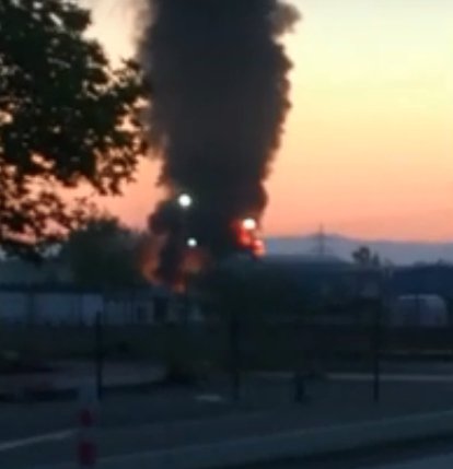 OSB'de sabah saatleri; Alevler yükseldi