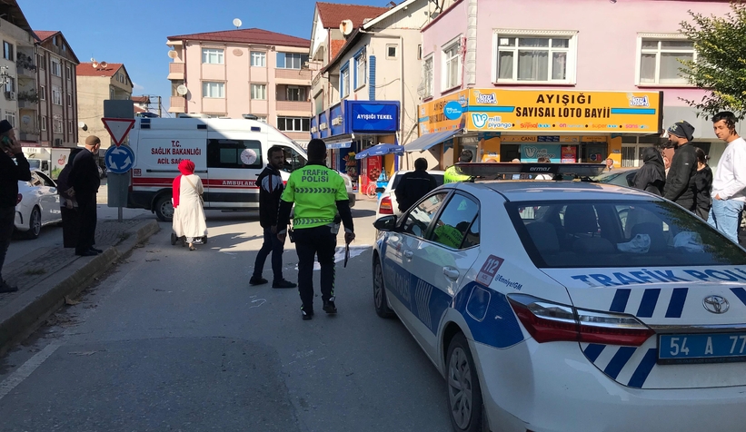 Otomobil çarptığı yaya yaralandı