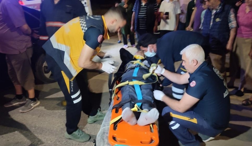 Otomobil duvara çarptı: 1 yaralı