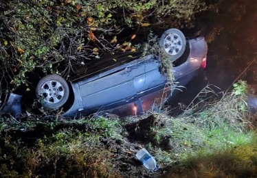 Otomobil fındıklığa uçtu