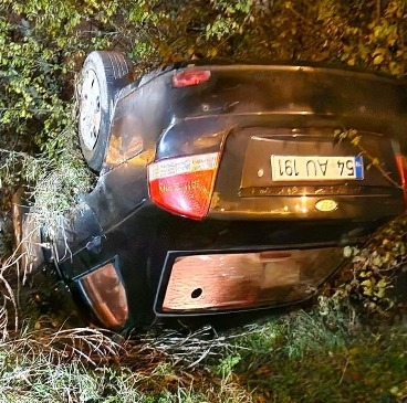 Otomobil fındıklığa uçtu