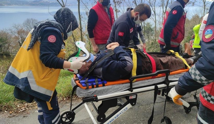 Otomobil Gölpark'a uçtu