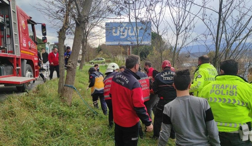 Otomobil Gölpark'a uçtu