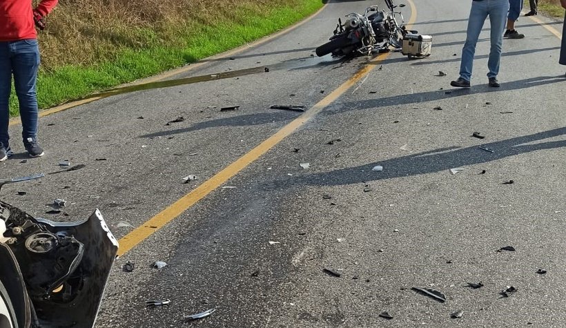 Otomobil ile motosiklet çarpıştı: 1 ölü