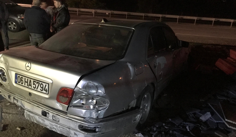 Otomobil mermer atölyesine girdi