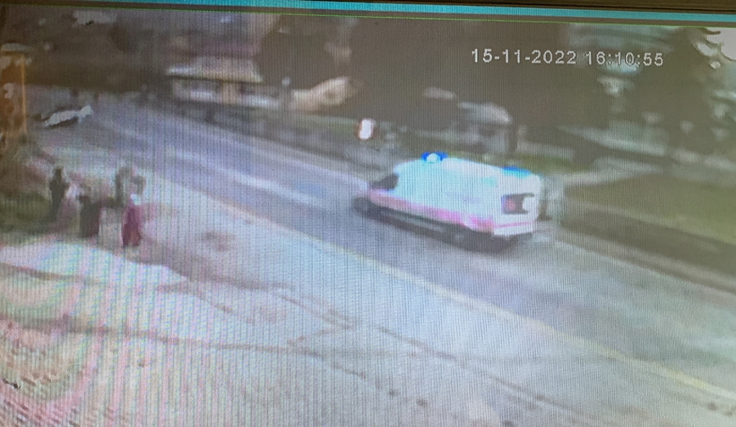 Otomobilin takla attığı anlar kamerada