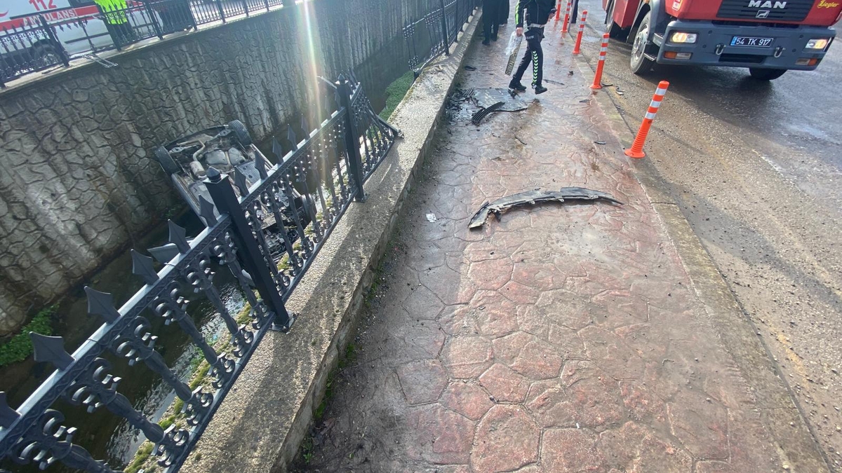 Otomobille dereye uçan sürücünün ölüm haberi geldi