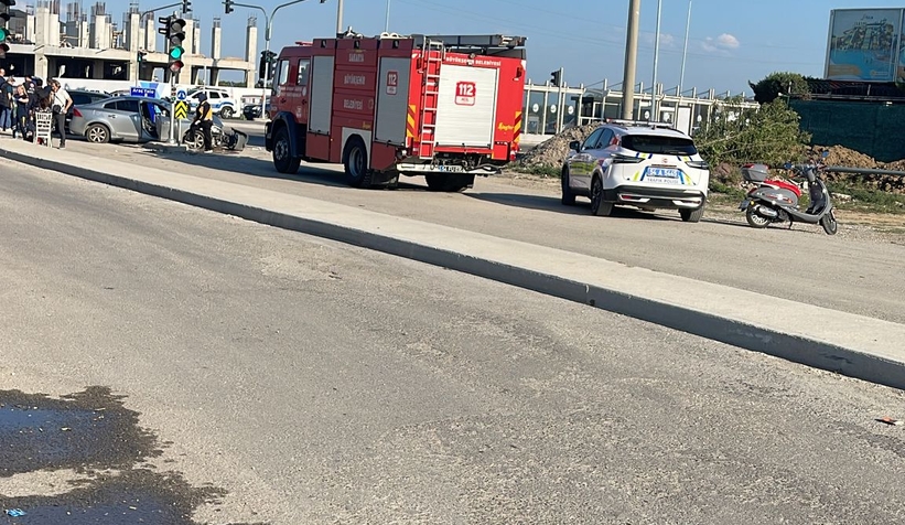 Otomobiller çarpıştı: 1 yaralı