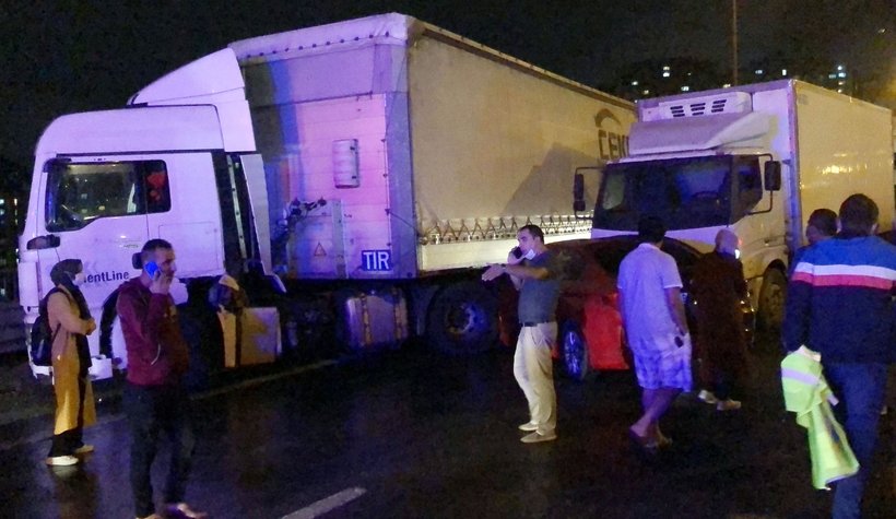 Otoyolda 28 araç birbirine girdi