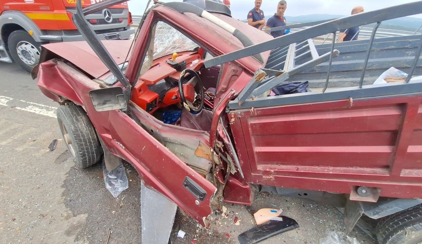 Otoyolda feci kaza: 6 yaralı