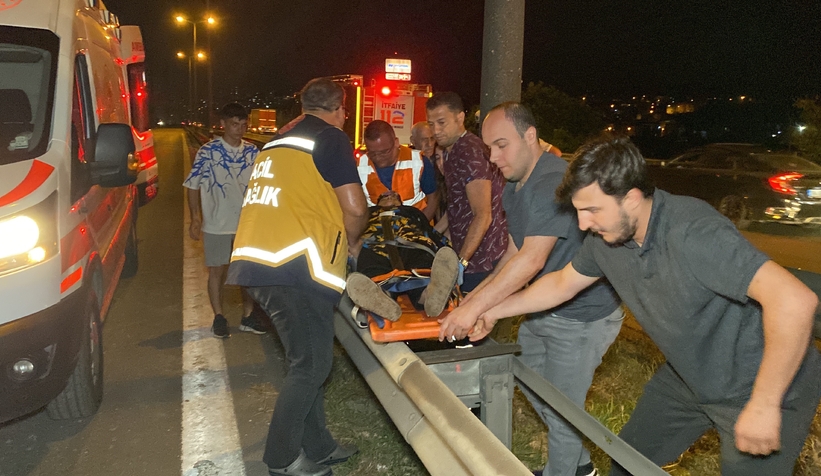 Otoyolda kaza 3 yaralı