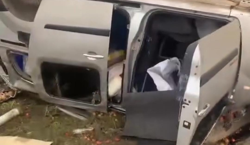 Otoyolda otomobil takla attı: 1 yaralı