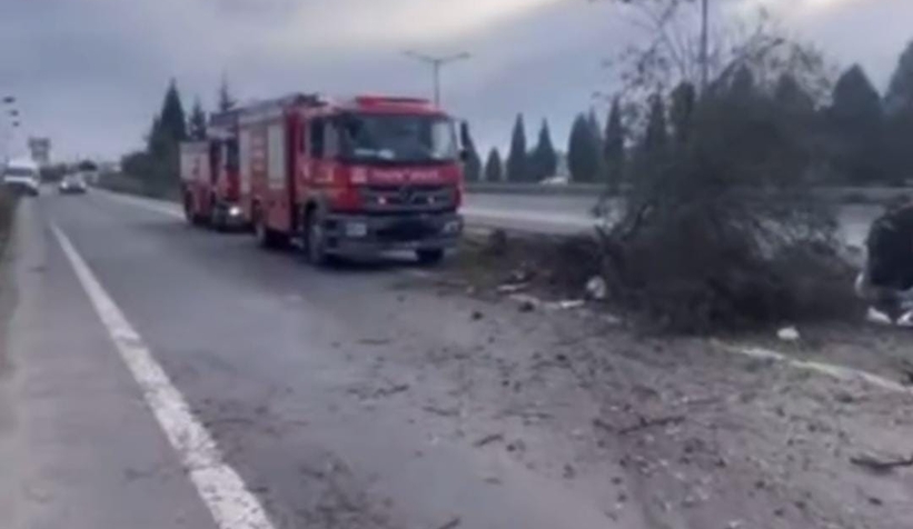 Otoyolda otomobil takla attı: 1 yaralı