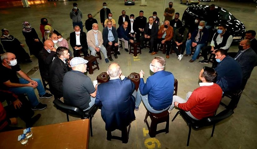 Ozanlar'da vatandaşlarla buluştular