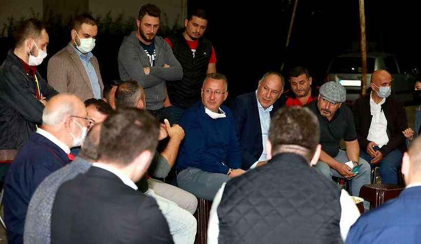 Ozanlar'da vatandaşlarla buluştular