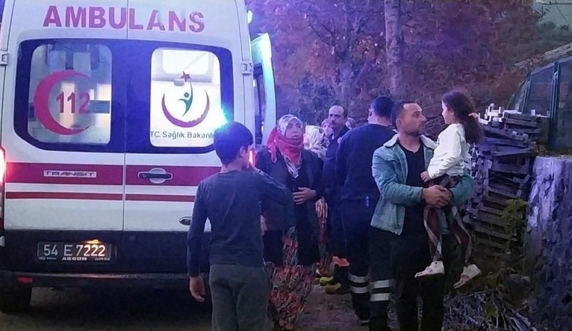 Pamukova'da ahşap ev yandı