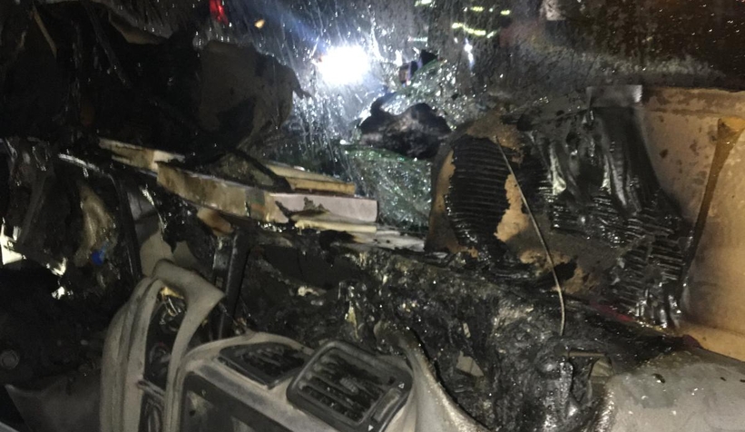 Park halindeki tırda yangın