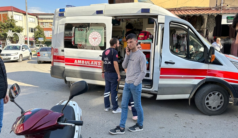 Pat pat ile çarpışan motosikletli yaralandı