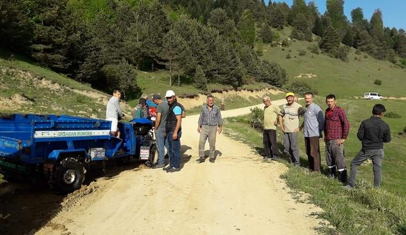 Pat pat yaylada gölete uçtu