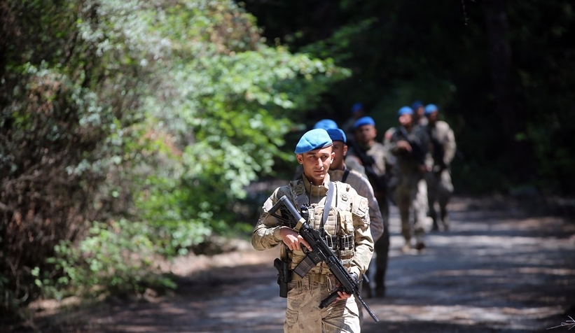 PÖH'ten orman yangınına karşı devriye